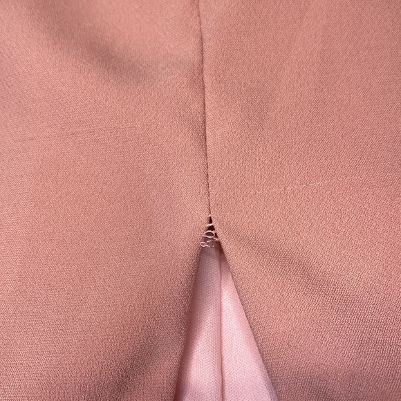 Dessy collection Open Back Gown in desert rose Size 14 New with tags Pink Maxi - Picture 10 of 14